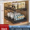 Handon Double Layer Bowl & Dish Pull-out Storage Rack