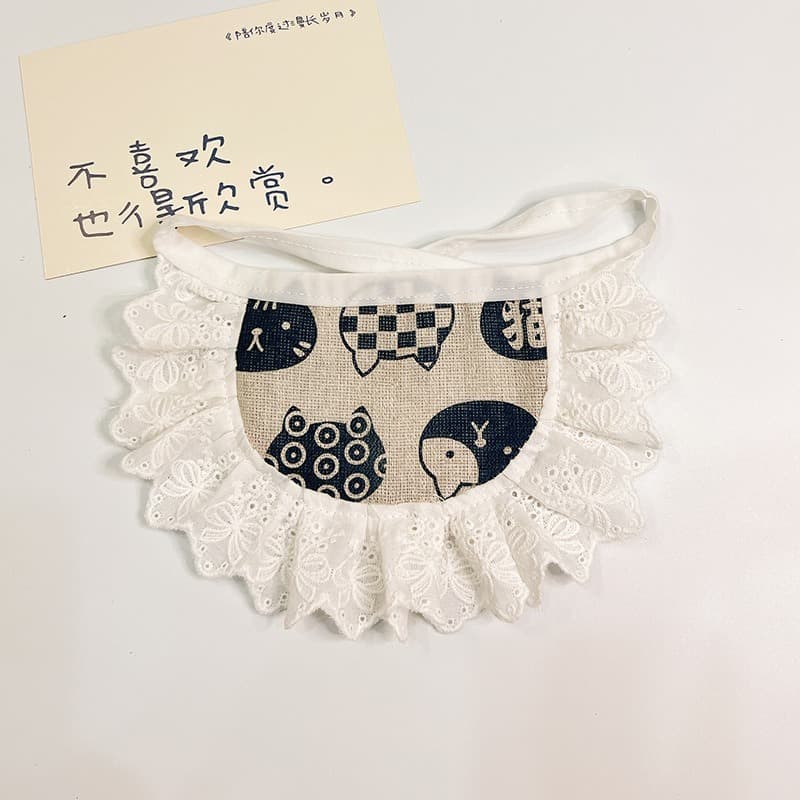 Puppy Collar Cat Collar Cute Bow Pet Scarf Scarf Dog bib Pet drool towel