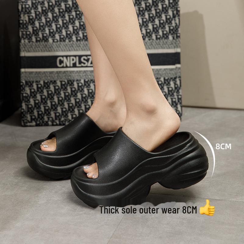 8.0 Thick-Soled Height-Boosting Women's Sandals for Summer, Indoors, Beach, Outdoor Wear
