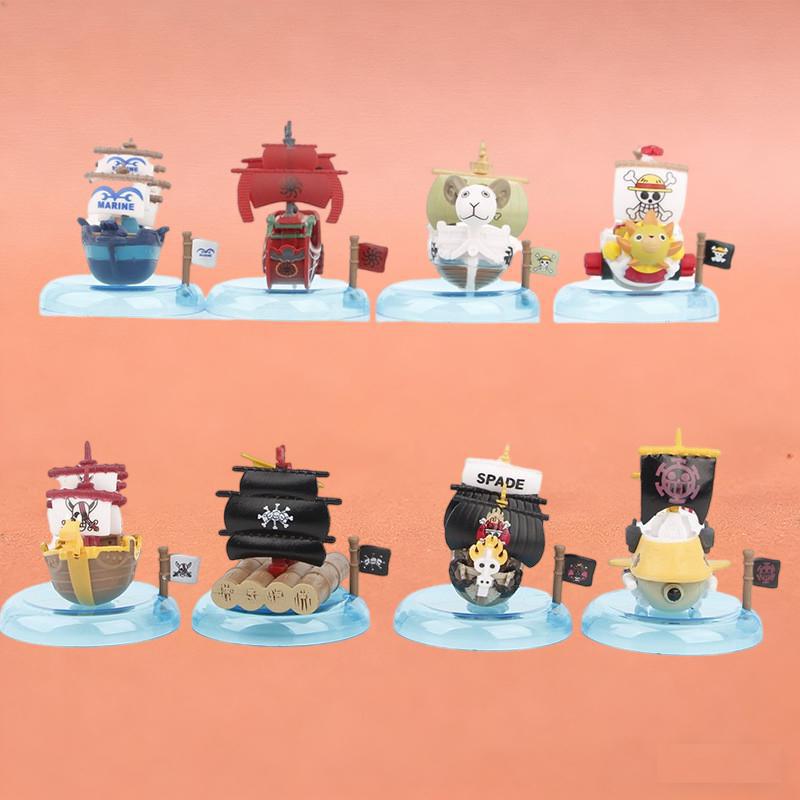 Thousand Sunny Straw Hat Pirates Toy Model Blind Box Assembly Figurine