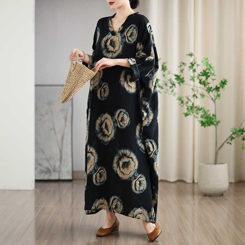 Vacation Style Travel V-Neck Vintage Dresses
