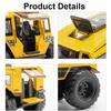 1/24 Scale Sherp All-terrain Car Model Toy Metal Diecast Sound Light Pull Back Shock Absorption Off Road Vehicle Gifts for Kids
