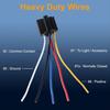 2pcs Car Relay with Harness 12V 40A 5 Pin SPST Harness Sockets with Color-Labeled Wires for Automotive Truck Van Motorcycle Boat Relays 5