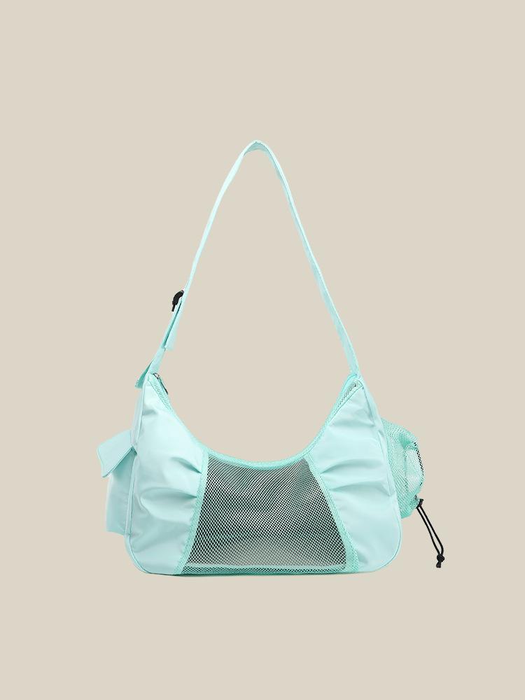 

Niche design hollow shoulder messenger bag going out portable breathable small pet bag outdoor lightweight cat bag зелёный