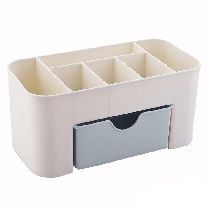 Double Layer Plastic Makeup Organizers Storage Box Cosmetic Drawers Jewelry Display Box Case Desktop Container Boxes Organizer