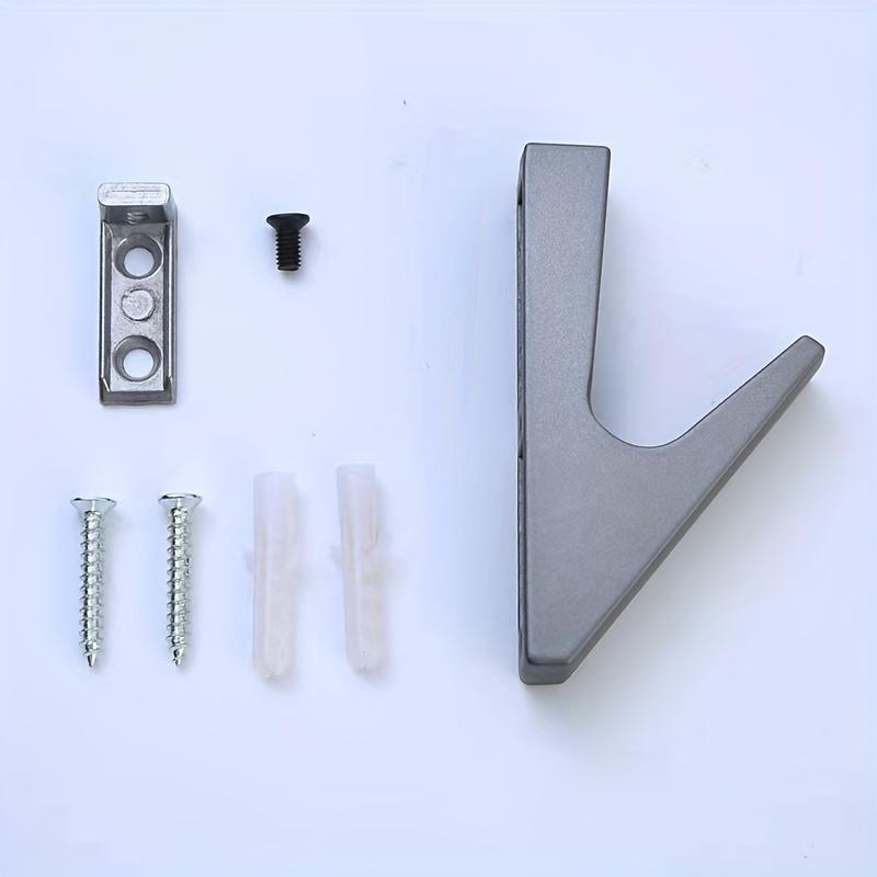 [Aluminum Hook] 2pcs Aluminum Alloy Clothes Hook | Bathroom Towel Hook, Home Key Hook, Hardware Hook