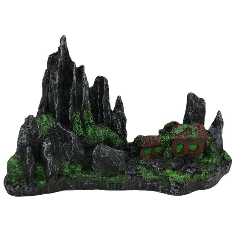 Aquarium Landscape Rockery Decoration Fish Tank Decorations Landscaping Decor Resin Ornaments Aquariums Accessories Gift