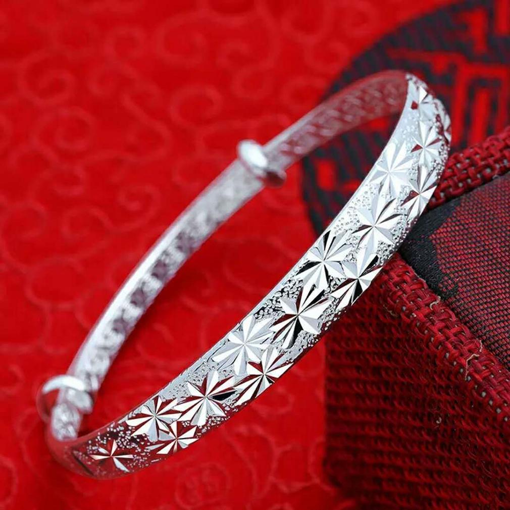Adjustable Spark Pattern Fashion Lady's Bangle Bracelets
