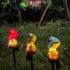 1Pc Solar Floor Plug Light Resin Parrot Lawn Light, Garden Decoration Night Light Outdoor Landscape Light Luminous Led