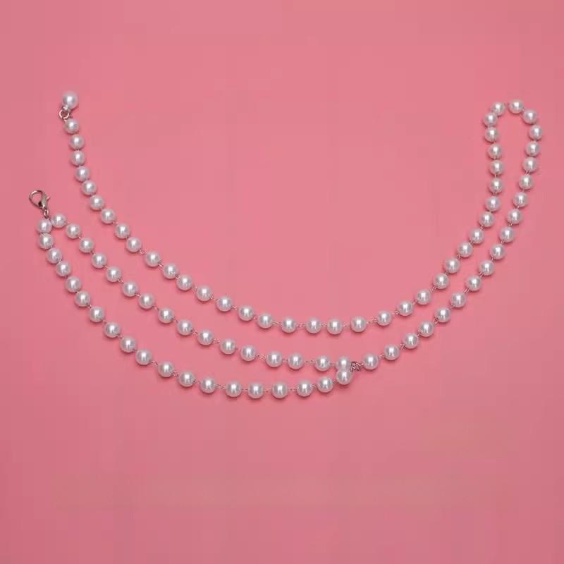 Elegant Pearl Waist Chain For Women With Tassel Decor Suitable For Summer Dresses
