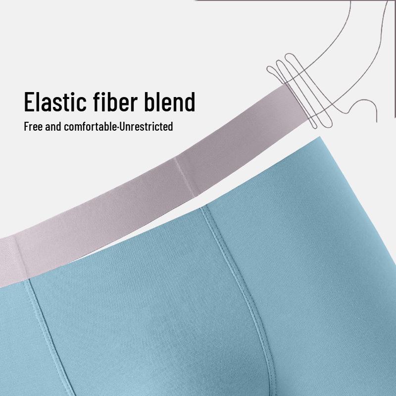 Men's Luxurious 80S Pure Cotton Seamless Underwear - Quick-Dry & Odor-Resistant