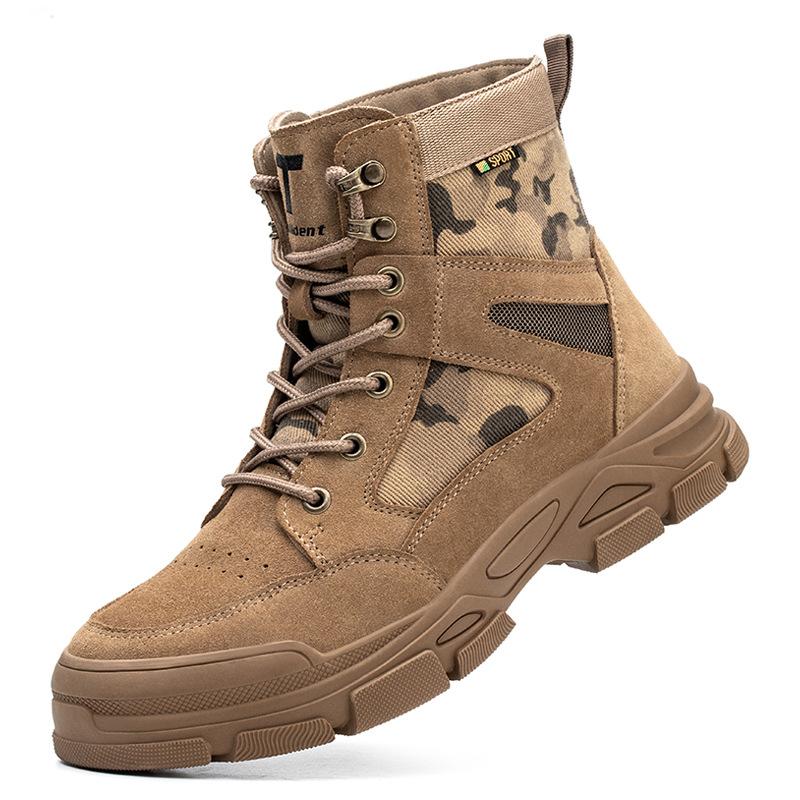 

Защитная обувь, сталь Baotou Kevlar, рабочая обувь Smash Anti-puncture, высокие ботинки 47