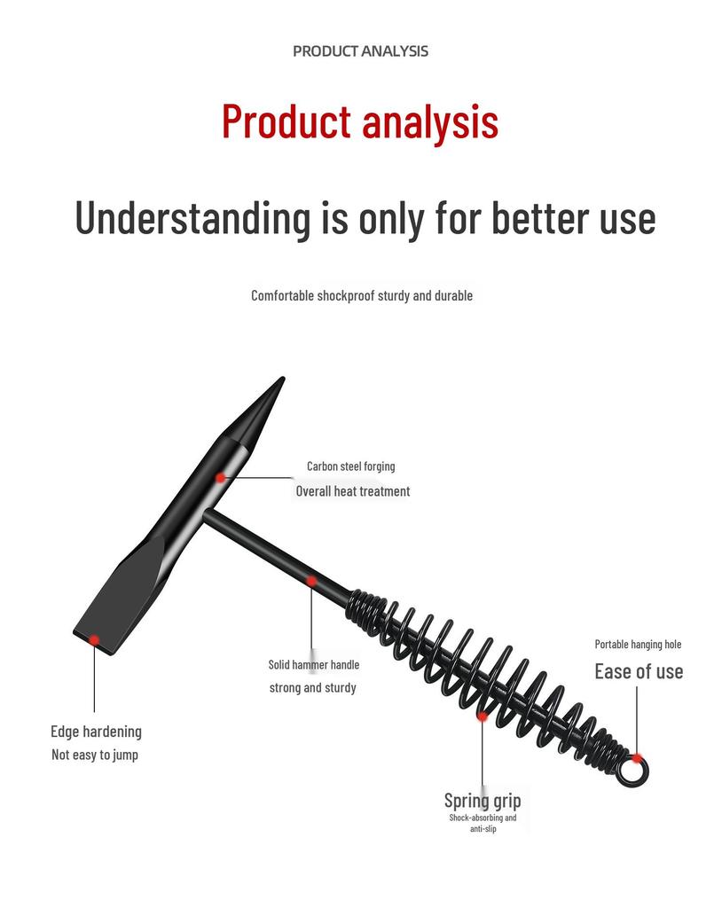 Dual-Head Electric Welder Slag Hammer - Specially Designed for Knocking, Rust Removal, and Planing