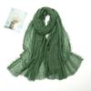 Cotton Linen Africa Headband Solid Color Muslim Wraps Shawl Simple Islamic Turban Women  Female