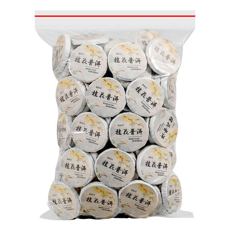 

Настоящий чай Пуэр с османтусом Юньнань Мэнхай Пуэр Готовый чай Мини-чайный пирог 250g