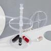 Rotating Earrings Display Stand Versatile Clear Jewelry Organizer Shelf Three Layer Rotating Jewellery Exhibition Rack
