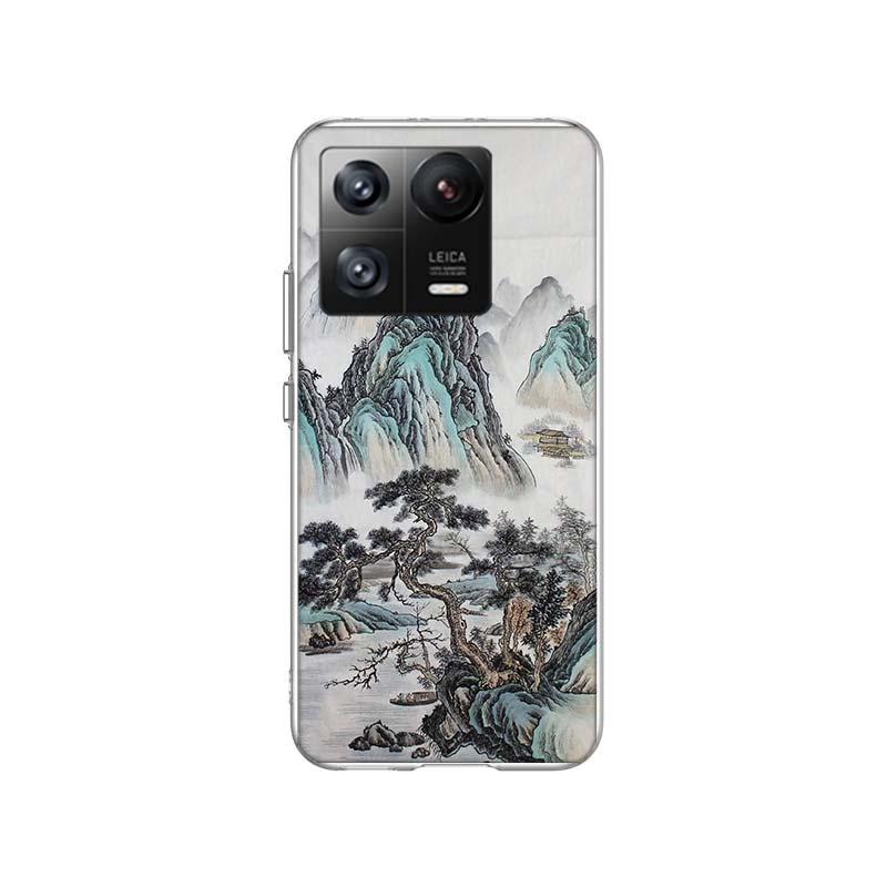 Chinese Style ink Painting Art Phone Case For Xiaomi Poco F7 Ultra X7 X6 M8 M7 M6 M4 M3 Pro X4 Mi 15 15T 14 14T 12T 12S 10T Pro
