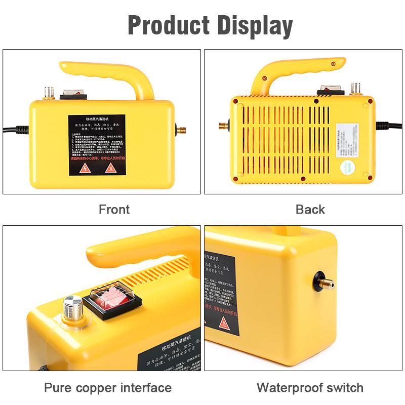 Namų garų valytuvas Aukštos temperatūros Sterilizacija Oro kondicionierius Virtuvė Gartraukis Automobiliniai prietaisai Garų valytuvai 110V / 220V