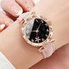 Women Flower Dial Watch Fashion Leather Band Quartz Wristwatches For Ladies Clock Reloj Mujer