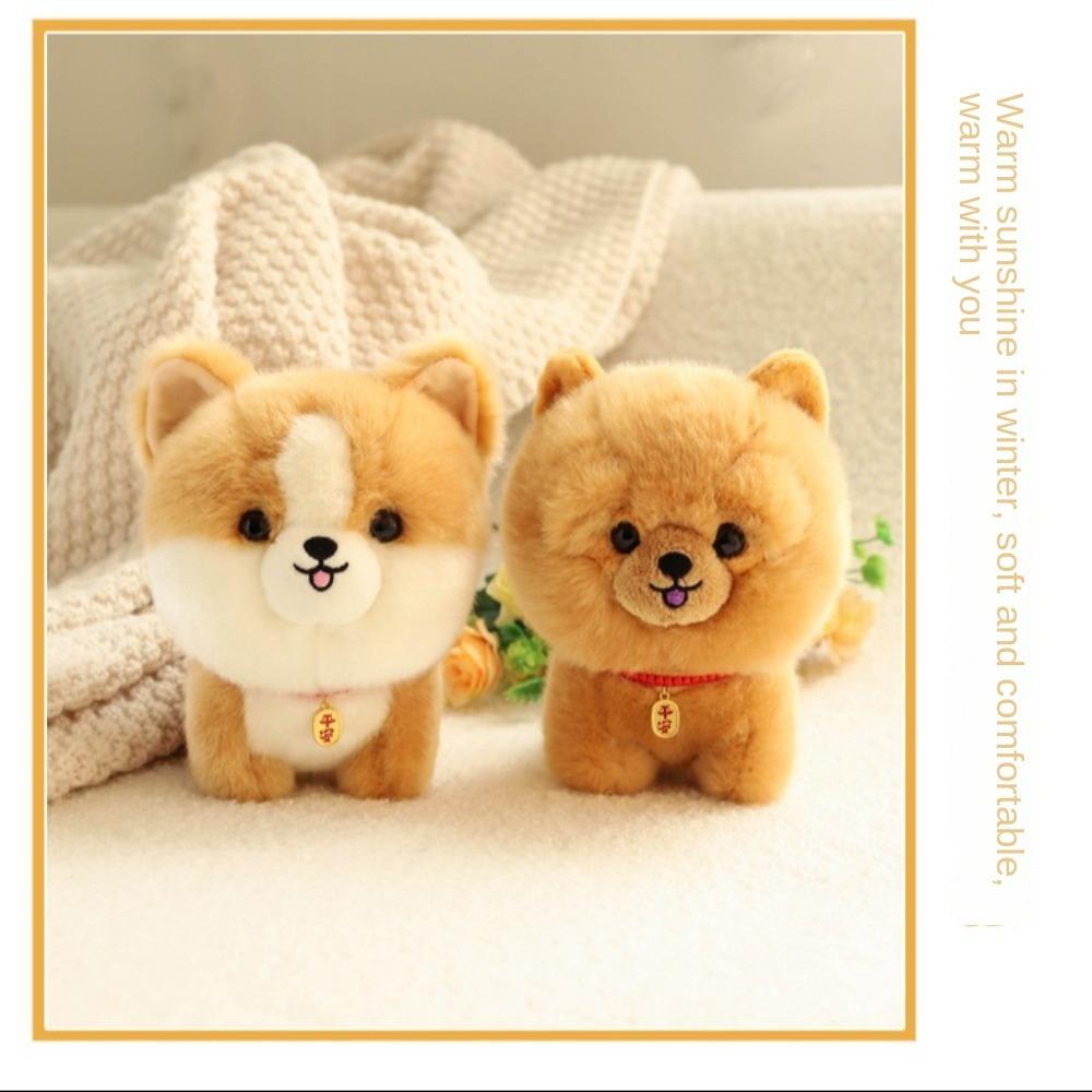 Stuffed Doll Fluffy Dog Plush Toy Plush Fluffy Puppy Soft Doll  Girl Gift