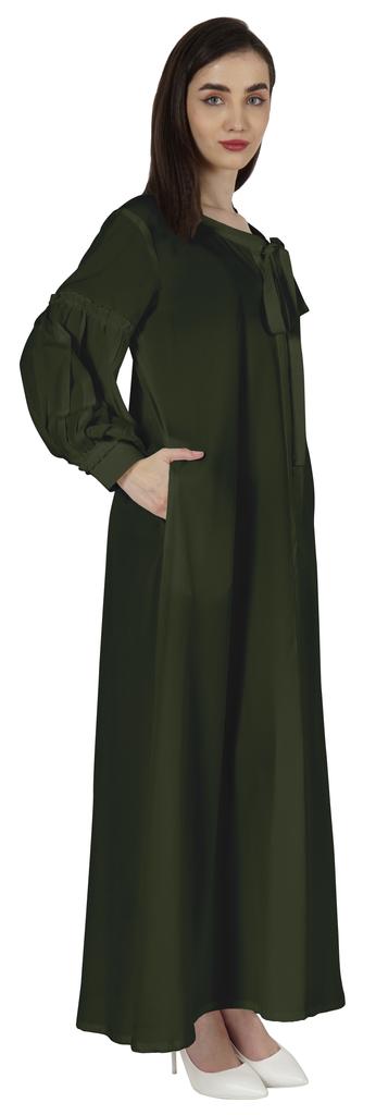 Bimba Women's  Abaya  Islamic Prayer Dress With  Hijab Scarf  Cuff On Sleeve  Muslim