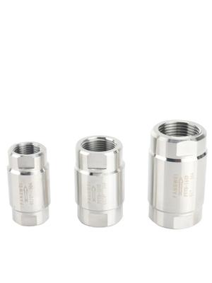 Valvola di ritegno unidirezionale ad alta pressione 1/8" 1/4" 3/8" 1/2" 3/4" 1" BSP Femmina Acciaio Inossidabile 304 316 Vapore Acqua Olio
