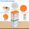 3/4Pcs Stainless Steel Snack Containers for Kids Easy Open Leak Proof Mini Food Containers Lunch Box for Daycare School Office