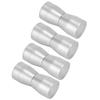 4pcs Glass Door Handles Stainless Steel Pull Knobs Replacement for Home Bathroom Office