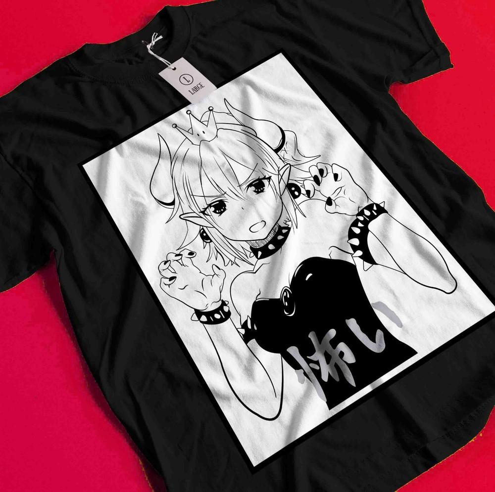 

Ecchi Style Top Japanese Manga Graphic Tee Streetwear Unisex Anime Girl T-Shirt BB024 2XL