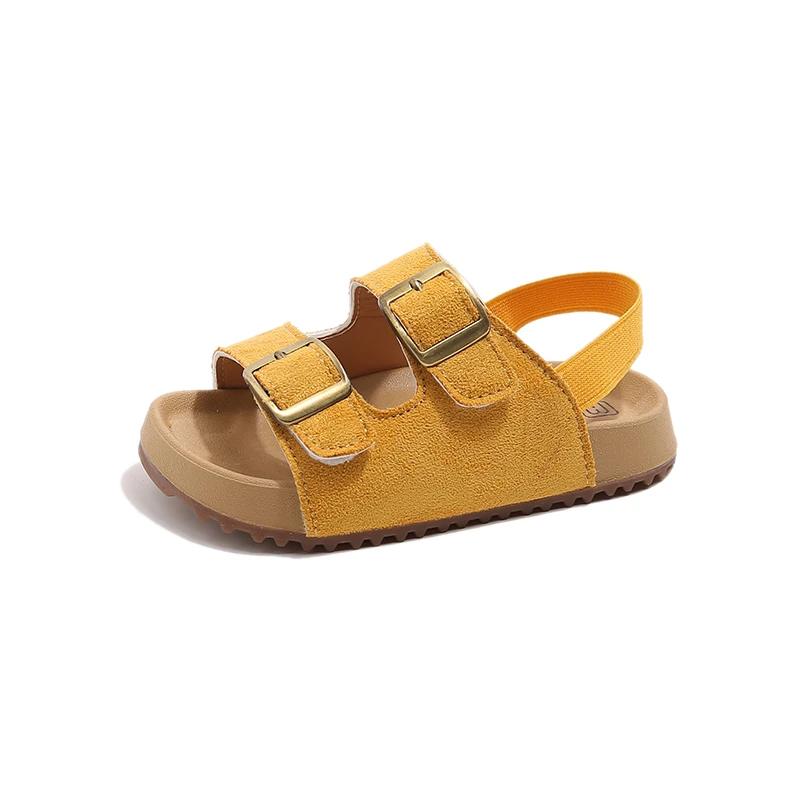 

Children Casual Sandals for Girls Summer New Fashion Korean Style Soft Bottom Anti-slippery Versatile Open-toe Beach Shoes 24