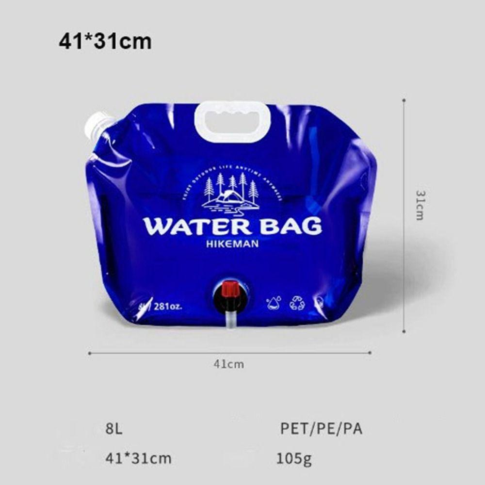2.5L/8L Folding Water Bucket Bag Large Capacity Water Container  Outdoor Hiking Accessories