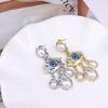 Retro Exaggerated Large Eyes Earrings For Women Vintage Water Droplet Pearl Tassels Luxuxry Earrings Office Banquet Jewelry Gift