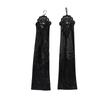 Damen Satin Haken Finger Lange Fingerlose Handschuhe Retro Stil Oper Abendkleid Zubehör Etikette Hohe Elastizität Hochzeit