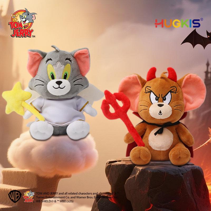 Tom and Jerry Angel Tom Cat & Devil Jerry Mouse Plush Pendant Toy