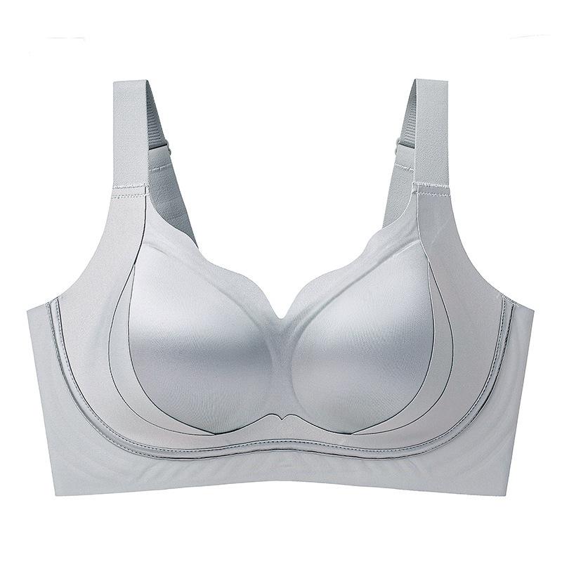 Traceless underwear, large breasts, small lifts, gathers, anti-sagging bras, comfortable adjustment, large size