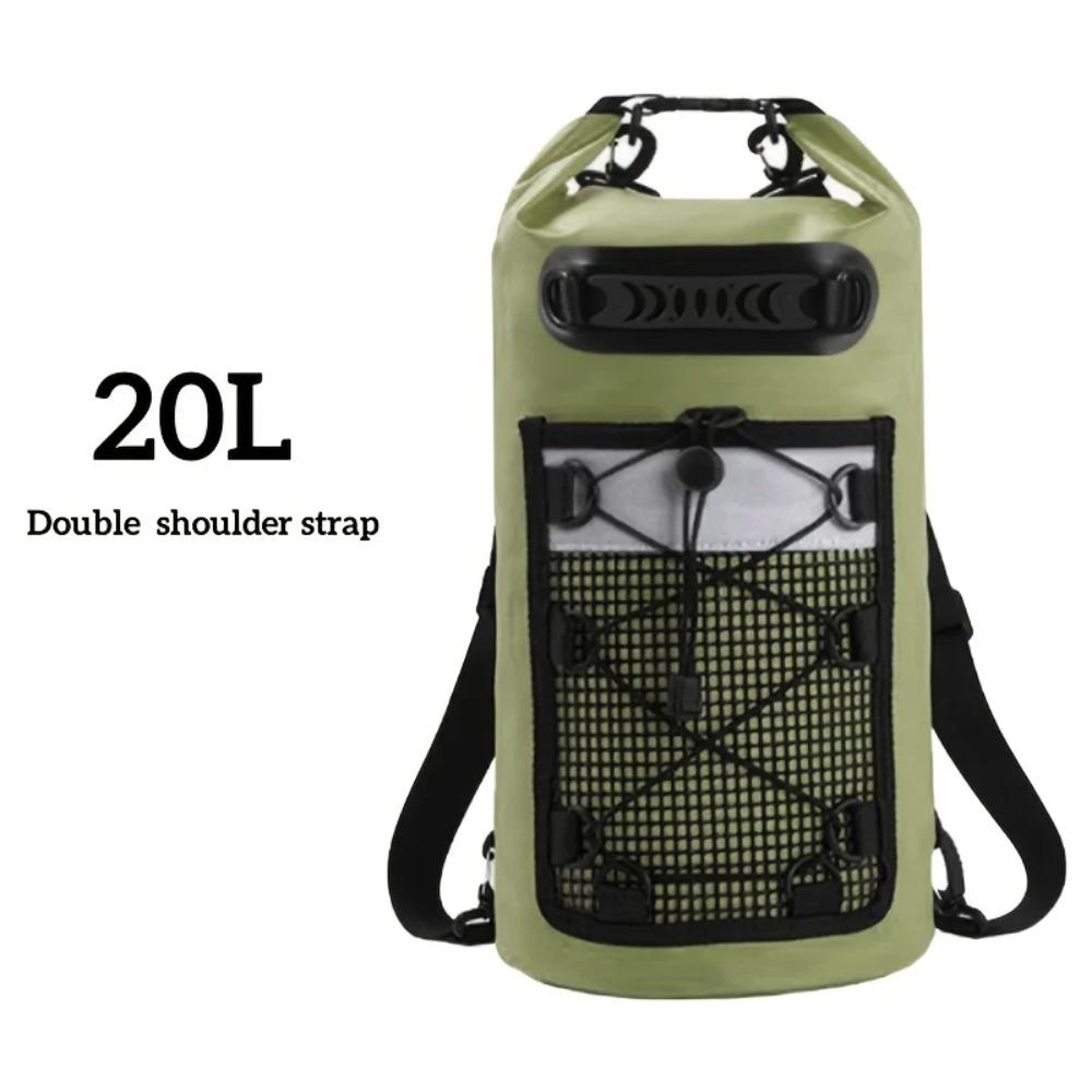 BEPAN 40L Floating Dry Bag for Kayaking Swimming Beach Waterproof Water Sports Rafting Boating Backpack Mesh Kayak Roll Top Travel Bag