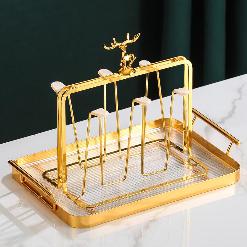Deer Cup Holder with Drainage Tray