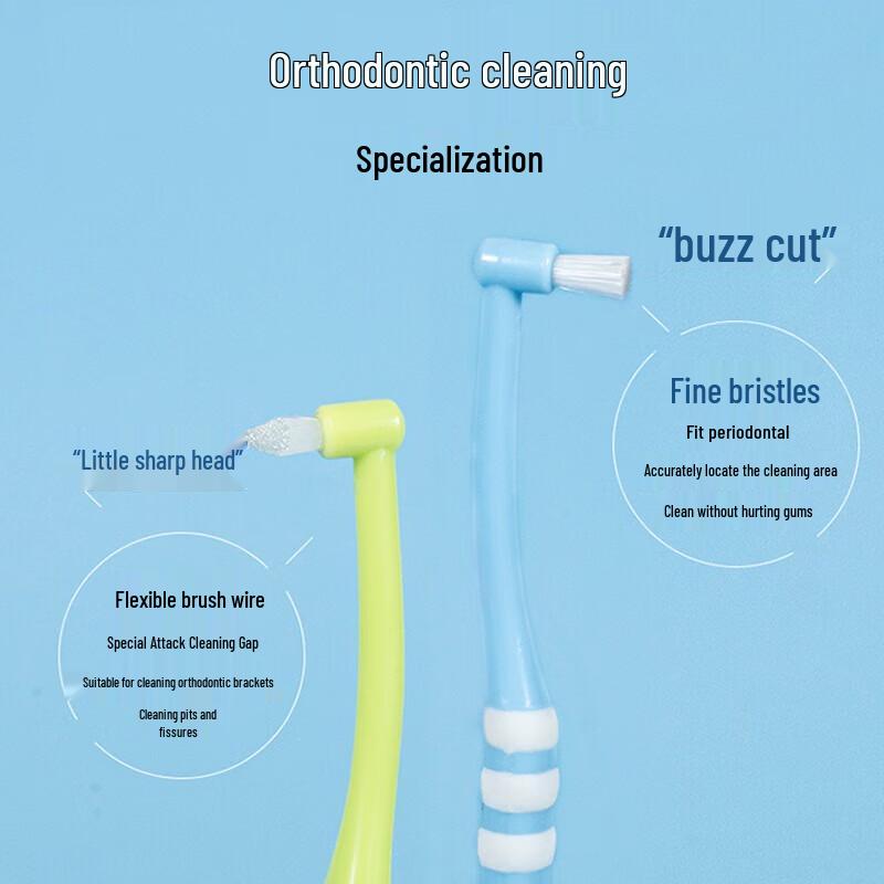 Fawnmum Single Tuft Pointed Toothbrush (5-Pack)