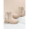 Women's Snow Boots Autumn and Winter European and American Cross-border New Large-size Velvet Thick-soled Thermal Cotton Shoes Martin Boots