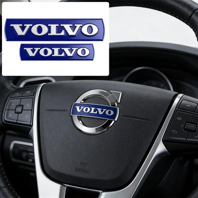 Car Steering Wheel Center Cover Sticker Badge Decor Accessories For RDESIGN XC60 XC90 V60 V40 XC40 V50 S60 V70 V90 S90 T6