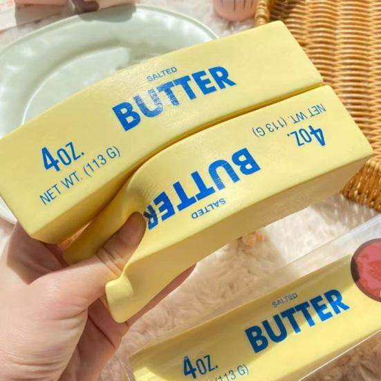 Juguete de Apretar Mantequilla de Elevación Lenta PU Suave Rebote Lento Comida Fidget Toy para Alivio del Estrés Reducción de la Ansiedad Regalos para Oficina Escuela