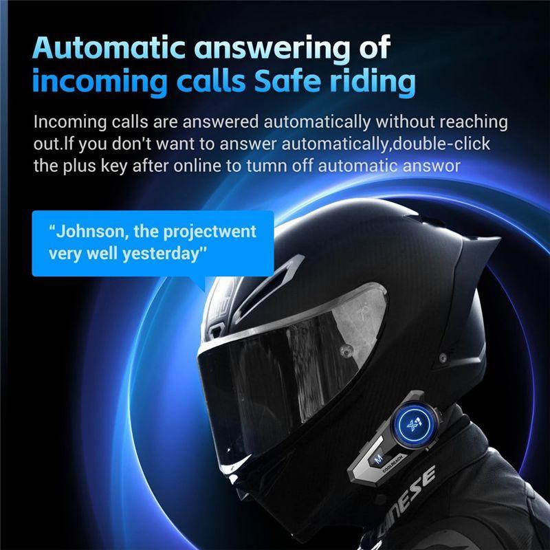 Authentic Motorcycle Helmet Speaker Noise Cancellation Stereo Music Automatic Answering Intelligent Noise/Wake Up