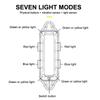 Motorcycle Solar Warning Light Car Rear Collision Prevention Strobe Light Night Electric Vehicle Bicycle Led Tail Flashing Light