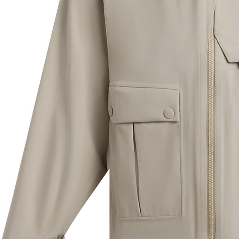 Under Armour Solid Color Sports Fashion Hooded Long Sleeve Jacket Women jackets Khaki 1388061-289