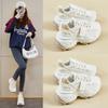 Damenschuhe 2026 Neue Frühling Herbst Plateau Sneaker Rutschfest Höhensteigerung Schnürung Bequem Lässig Vulkanisierte Schuhe
