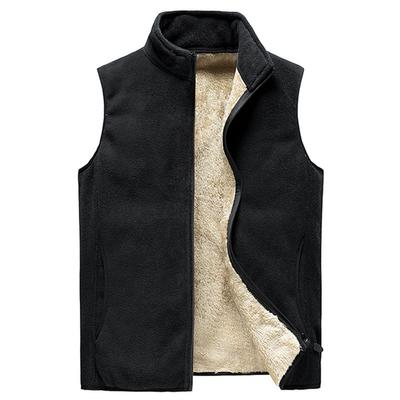 Men's Plus Velvet Thickened Warm Stand-up Collar Vest
