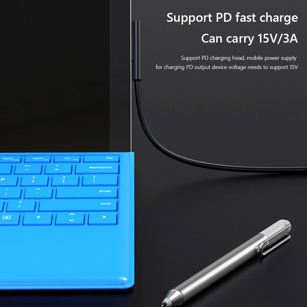 1.5M 1.8M Laptop 45W 15V 3A Charger Adapter PD Fast Charging Cable Power Supply USB Type C