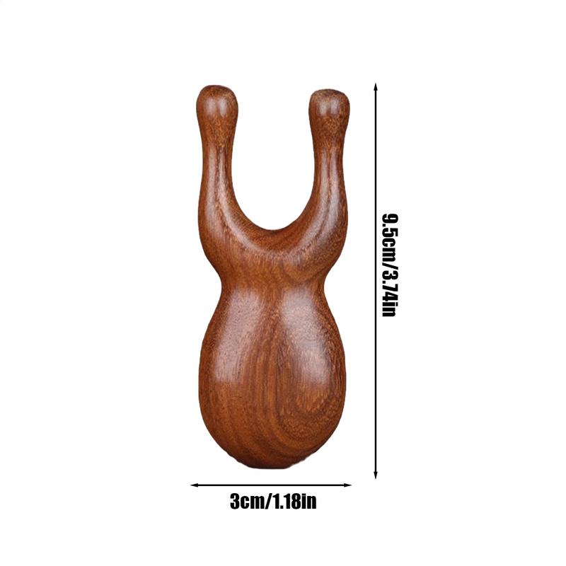 Body Meridian Massage Comb Sandalwood Deer Antlers Wide Tooth Acupuncture Help Blood Circulation Anti-static Smooth Hair