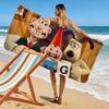 Wallace and Gromit2 Print Beach Towel, Large Soft Quick Dry Towel for Beach Camping Swimming