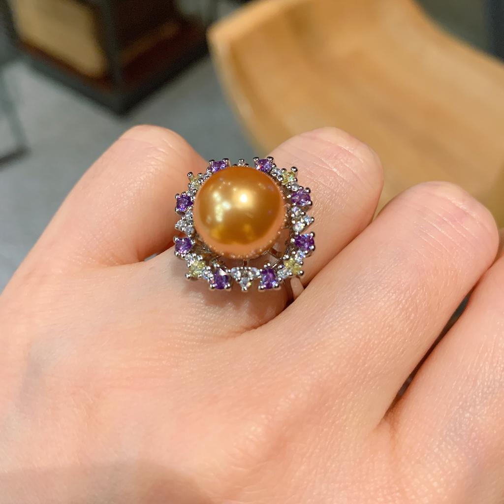 Live Australian Payball Color Treasure Ring Hanging Juice New Fashion Pearl Ring Jewelry Pendant